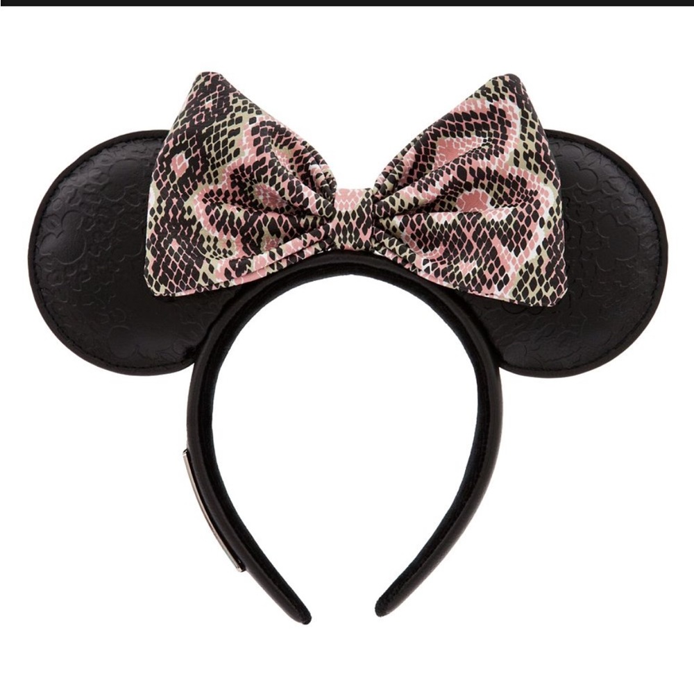NWT Loungefly Limited Edition Snake Skin Animal Print Mickey Ears